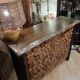bar 1970 wooden log