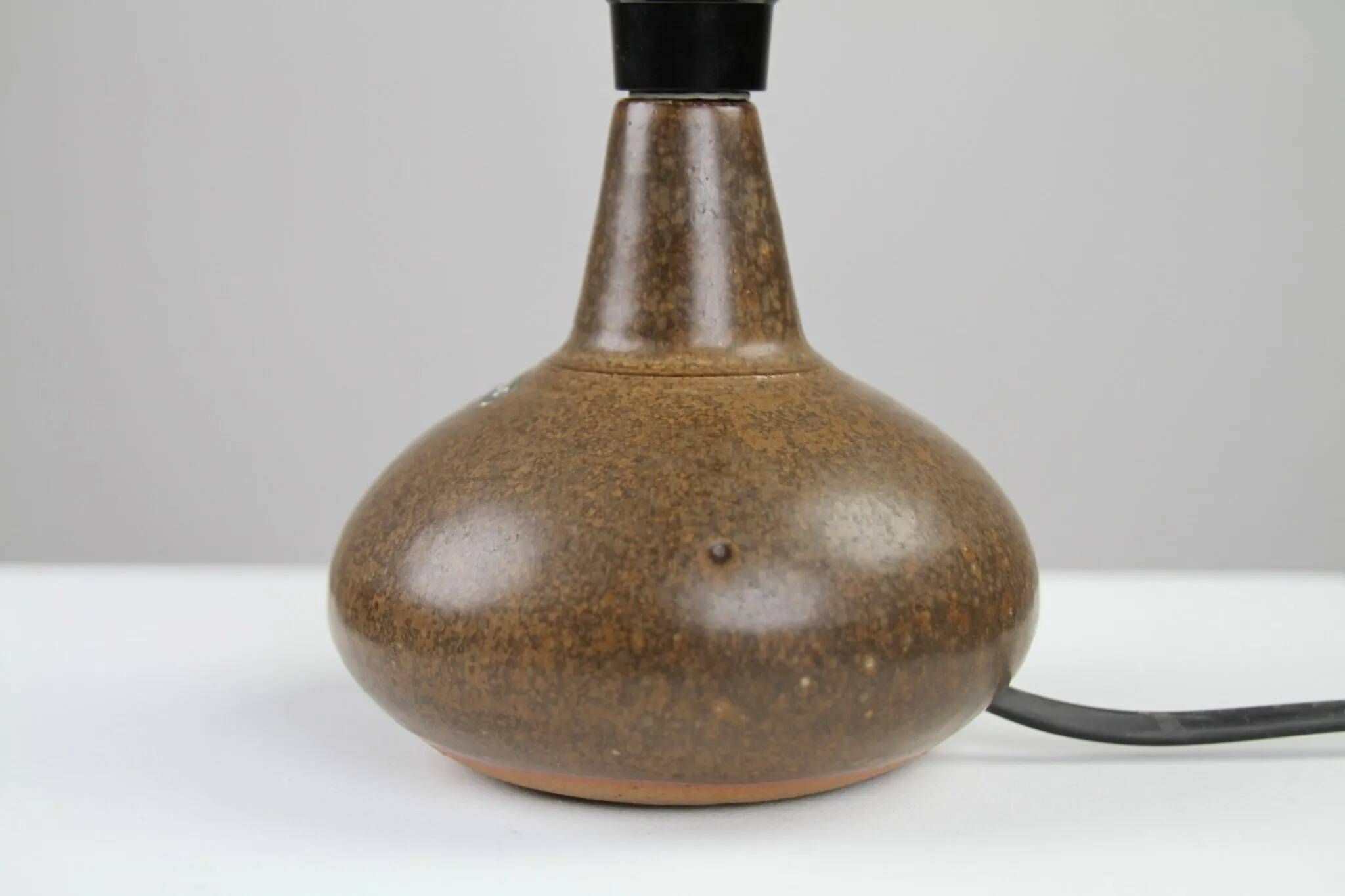 Stoneware Table Lamp by Rolf Palm — Mölle, Sweden, 1970s