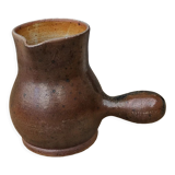 Signed stoneware pitcher