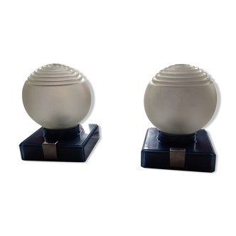 Pair of vintage lamps or wall lamps, 70s