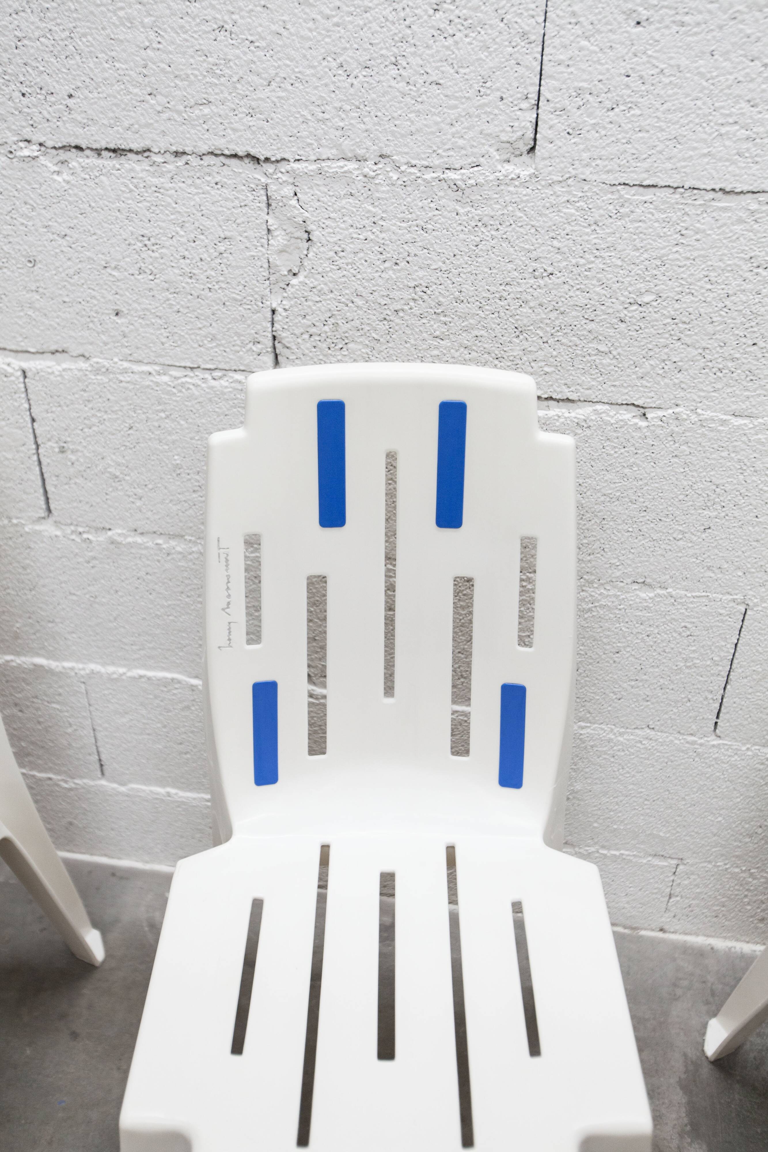 6 Mambo design chairs by Pierre Paulin, Henry Massonet line, by Stamp 1990.