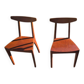 Zina chair pair by Thibault Desombre
