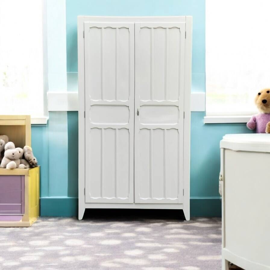 Antique Parisian paneled wardrobe, 1940