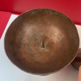 Candle holder x 2 brutalist copper candle pick (metalwork style)