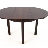 Extendable table with 6 chairs in Art Deco style, Poland, 1940s.