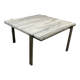 Vintage marble coffee table with chrome