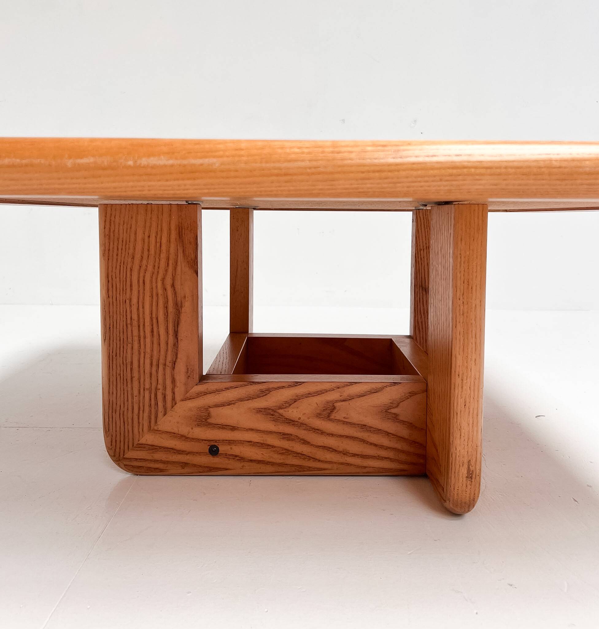 Beechwood mosaic inlaid coffee table, 1970s