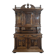 Large buffet with 2 bodies in Renaissance style made of solid walnut.