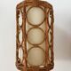 Mid-Century Rattan Wall Sconces — Louis Sognot Style