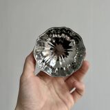 Set of 6 low bowls in polished stainless steel