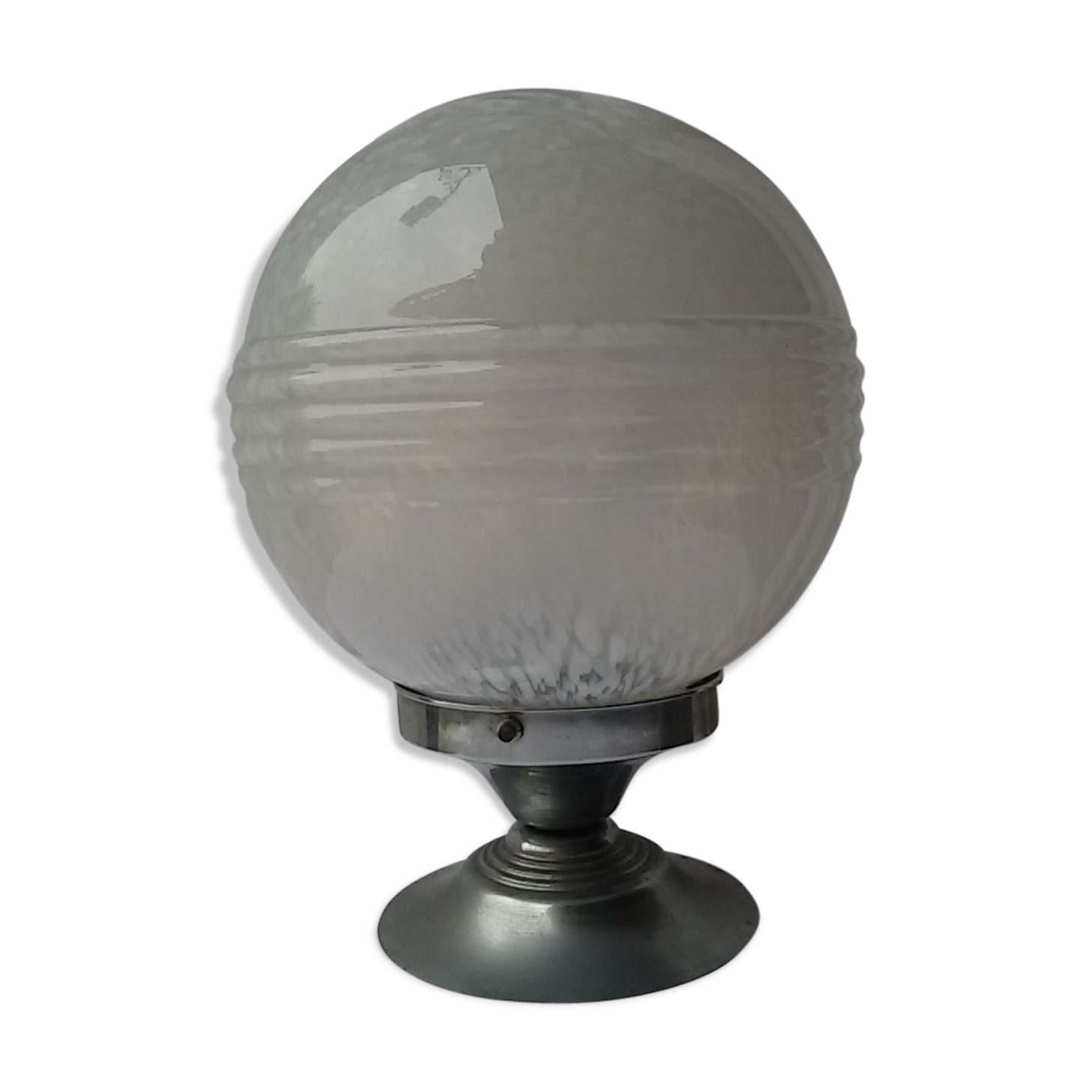 Glass globe ceiling light