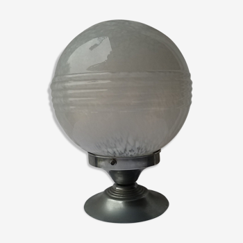 Glass globe ceiling light