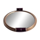 Vintage 50s/60s mirrored bar tray, gold metal.