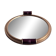 Vintage 50s/60s mirrored bar tray, gold metal.