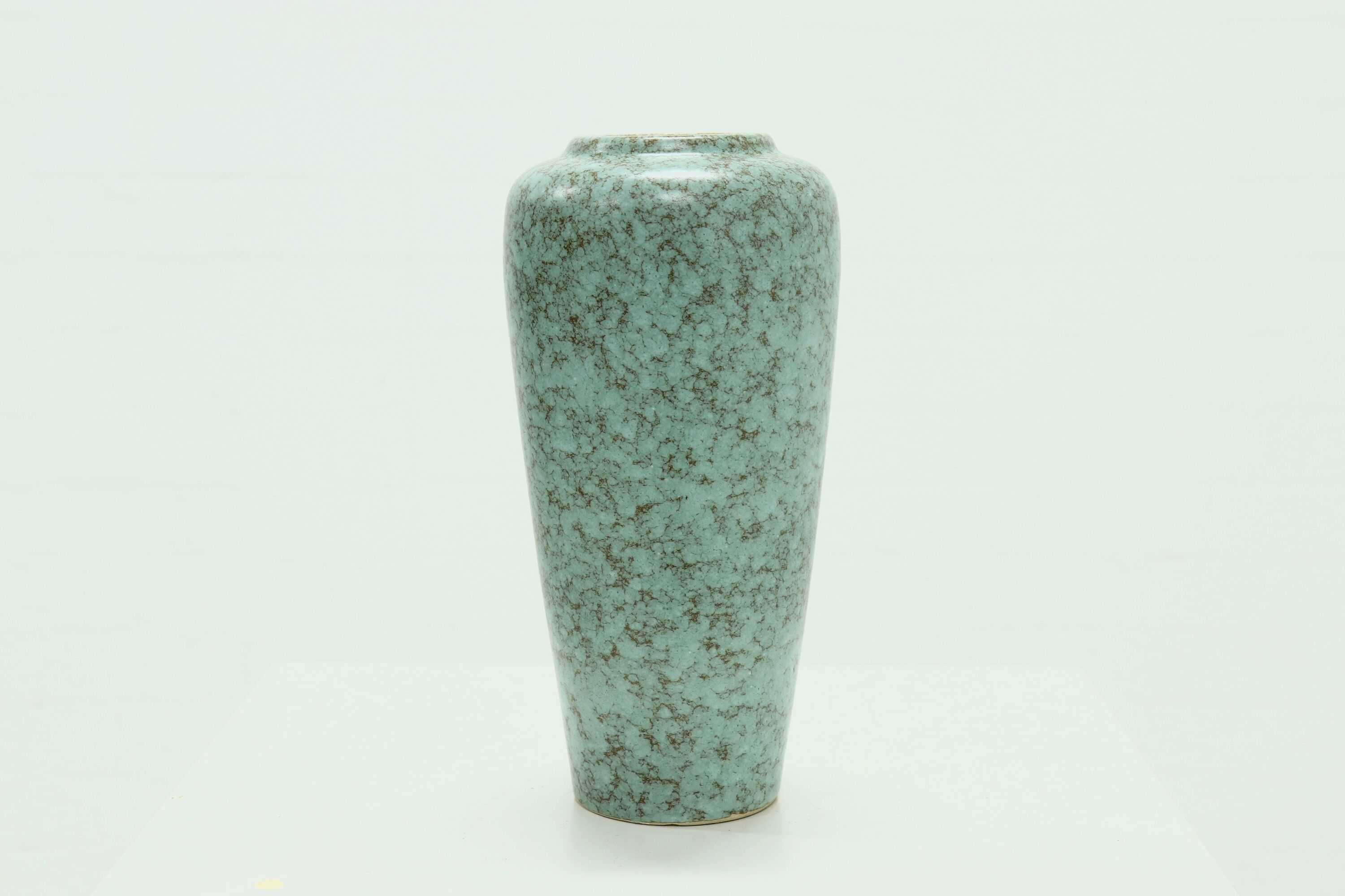 Mid century turquoise ceramic german vase 1960s