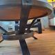 Vallauris coffee table signed drac 1960 wood earthenware steel