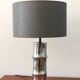 Vintage cast aluminum lamp 70s
