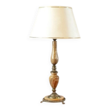 Marble and Copper Night Table Lamp, Late 20th Century