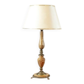 Marble and Copper Night Table Lamp, Late 20th Century