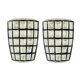 Pair of Mid-Century Modern Glass Wall Lights from Limburg, Germany, 1960s