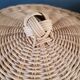 Elephant laundry basket in rattan
