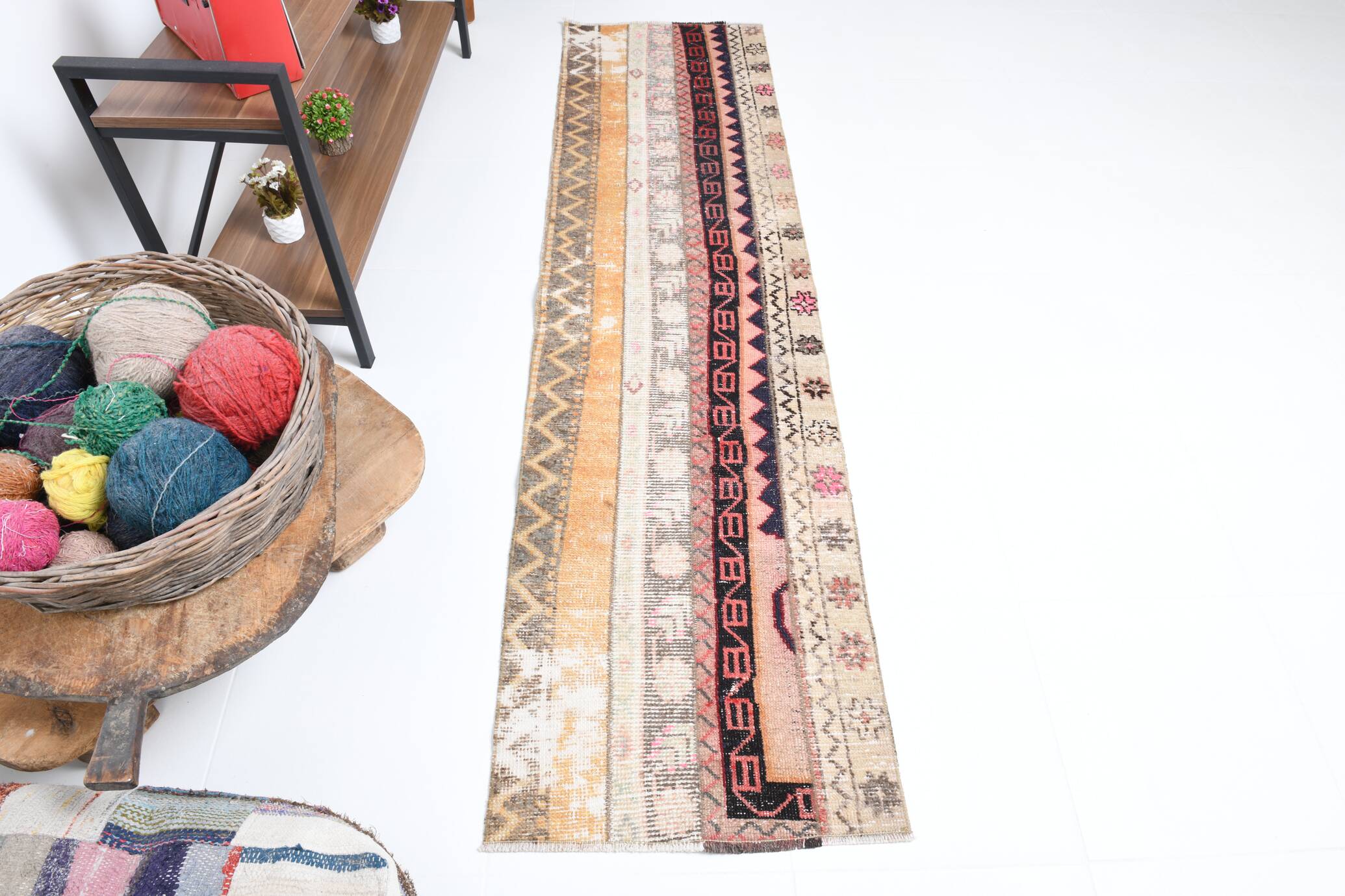 2x7 Shabby Chic Vintage Runner Rug 58x225Cm SK 17375