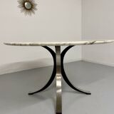 Round marble table T69 design Osvaldo Borsani for Tecno year 70