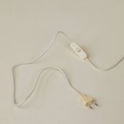 Lampe "cone" en verre dépoli vert, France c. 1990