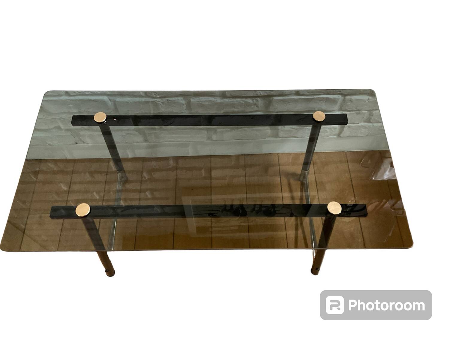 Glass coffee table