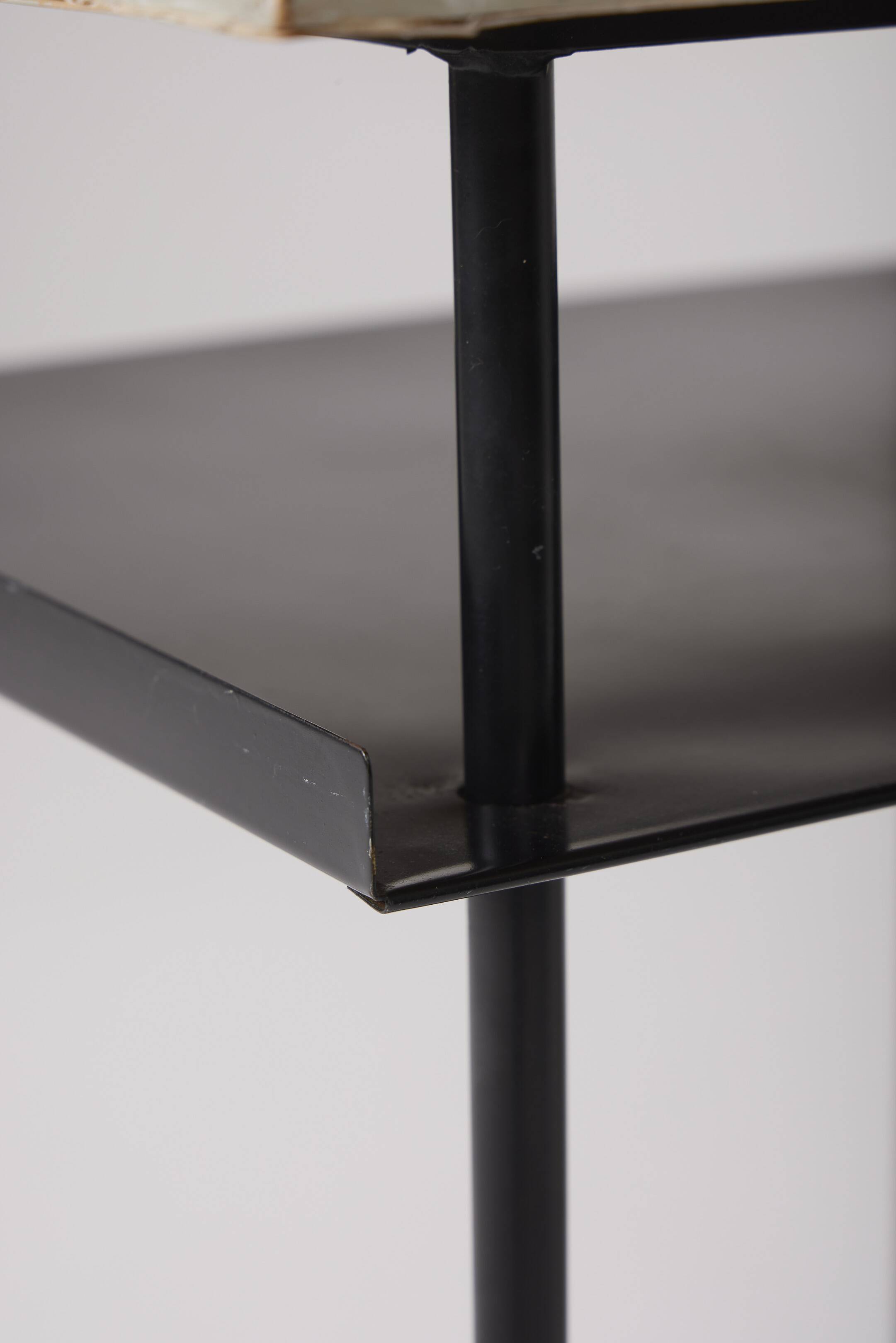 Wim Rietveld black and white side table