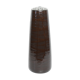 Vase ceramic flowers and brown glass