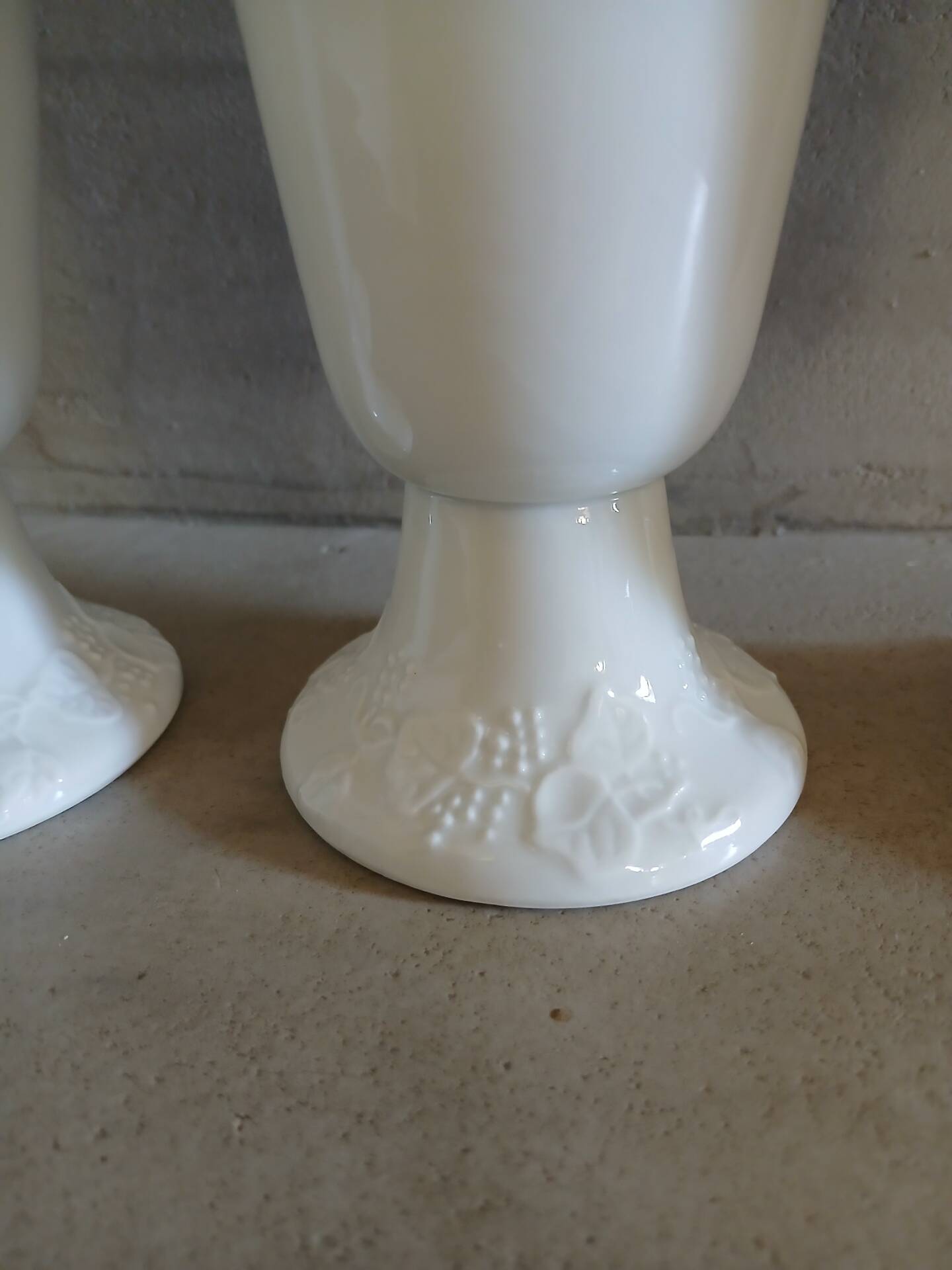 6 mazagrans/ mugs in white porcelain