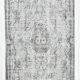 5x9 Vintage Soft Pastel Gray Oriental Pattern Turkish Rug, 160x271Cm