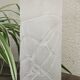 Vintage ice effect blown glass vase