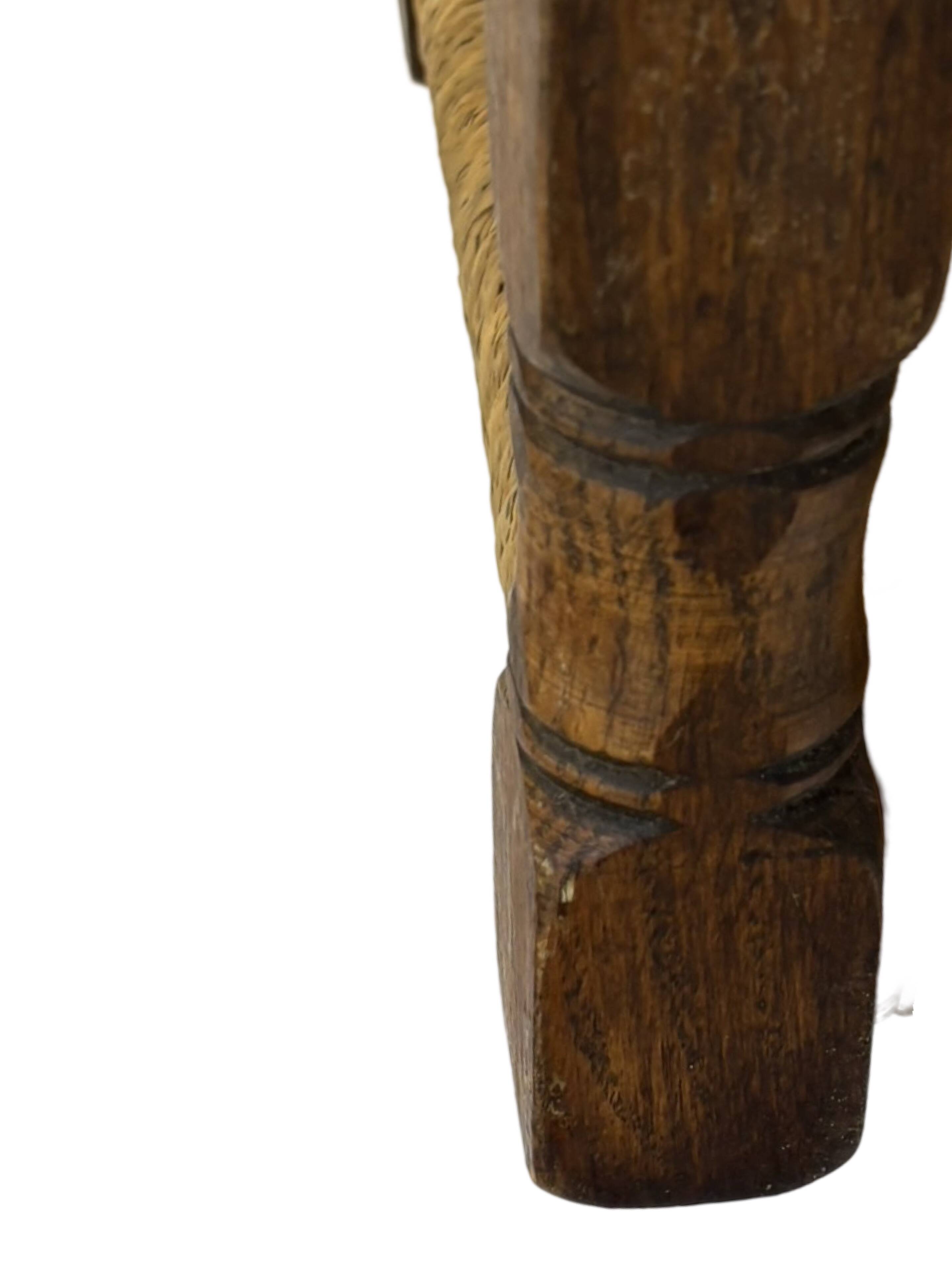 Vintage Stool cane small Stool Mid Century Ottoman 60's design