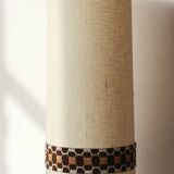 Floor lamp - Ceramic base with large lampshade - 1970s