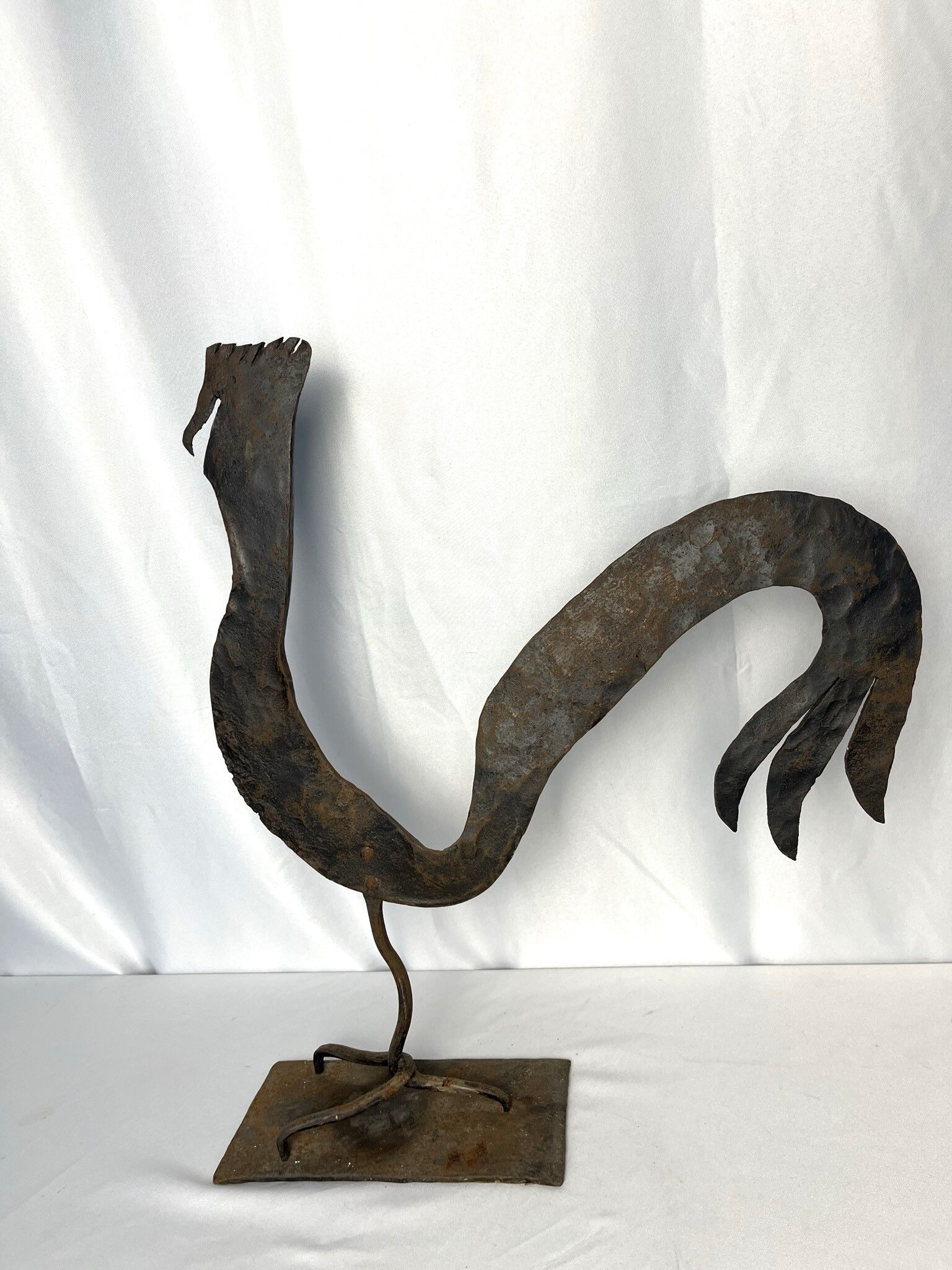 Vintage sculpture metal G. Raveneau circa 1970