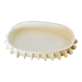 Plat de présentation en céramique émaillée peint à la main fabrication artisanale Vallauris