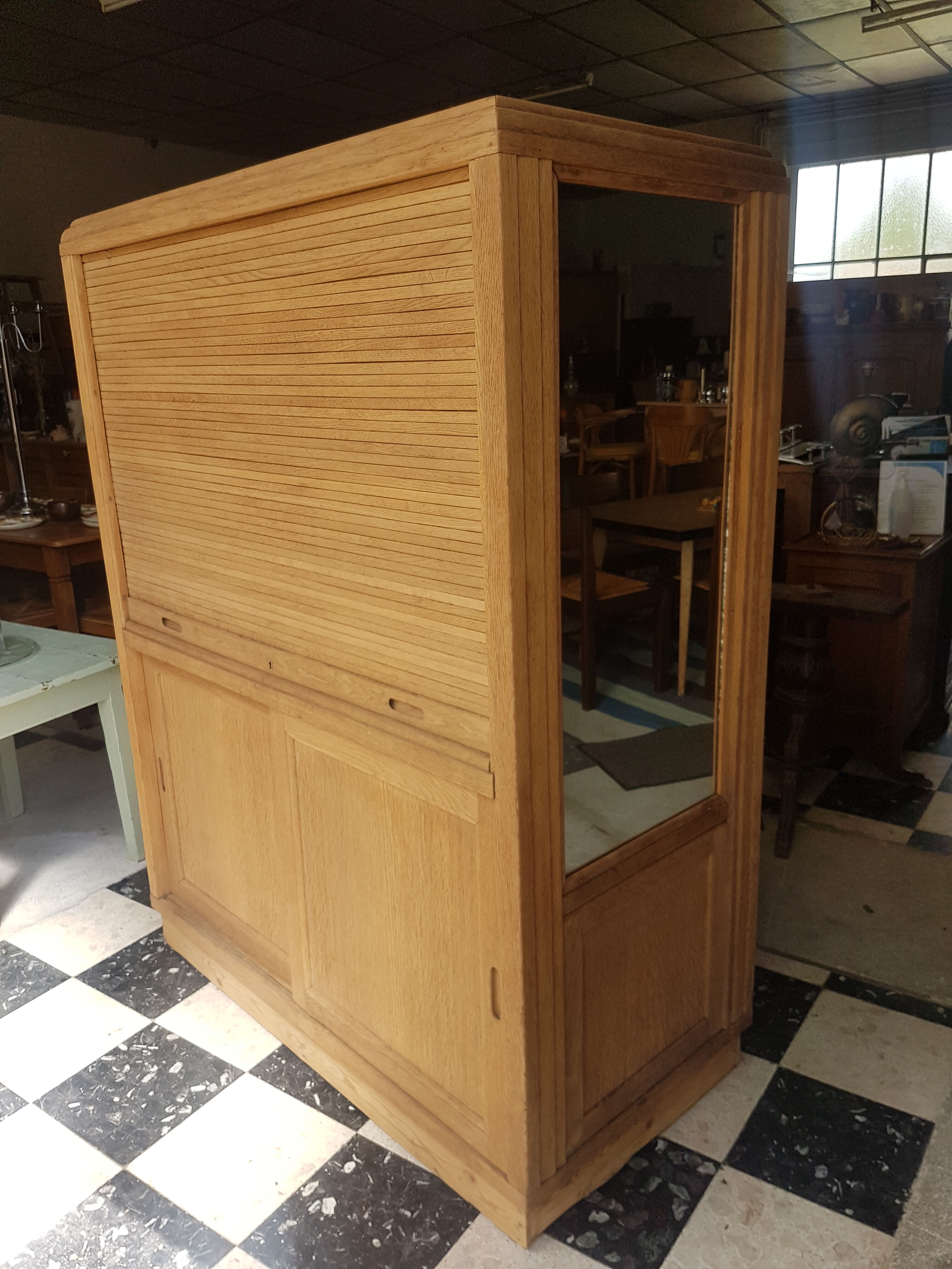 Furniture from trades buffet to curtain raw oak