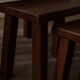 Vintage Brutalist Solid Oak Nesting Tables (Set of 3) – Dutch, 1970s