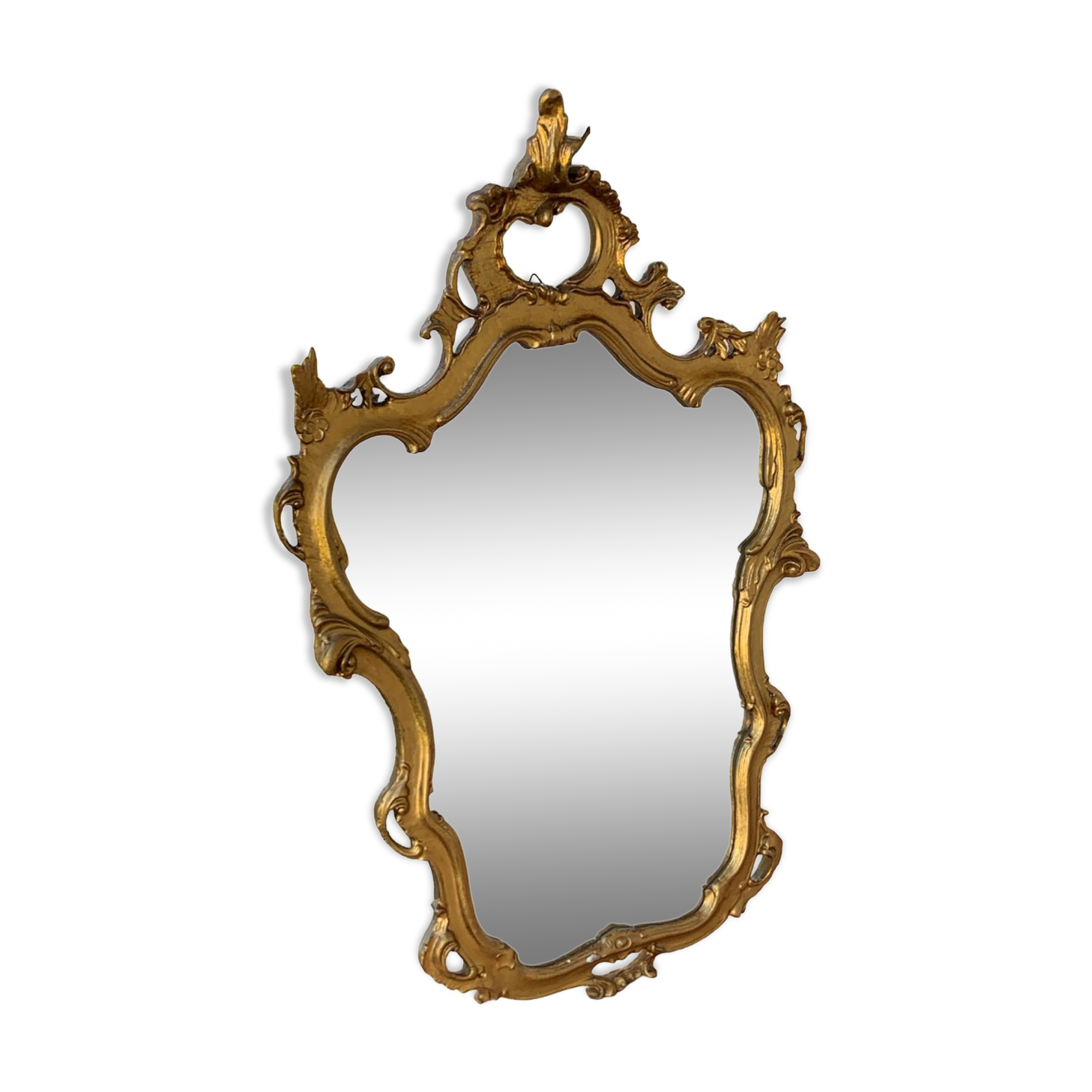 Large golden baroque style wall mirror