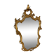 Large golden baroque style wall mirror