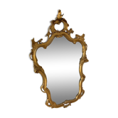 Large golden baroque style wall mirror