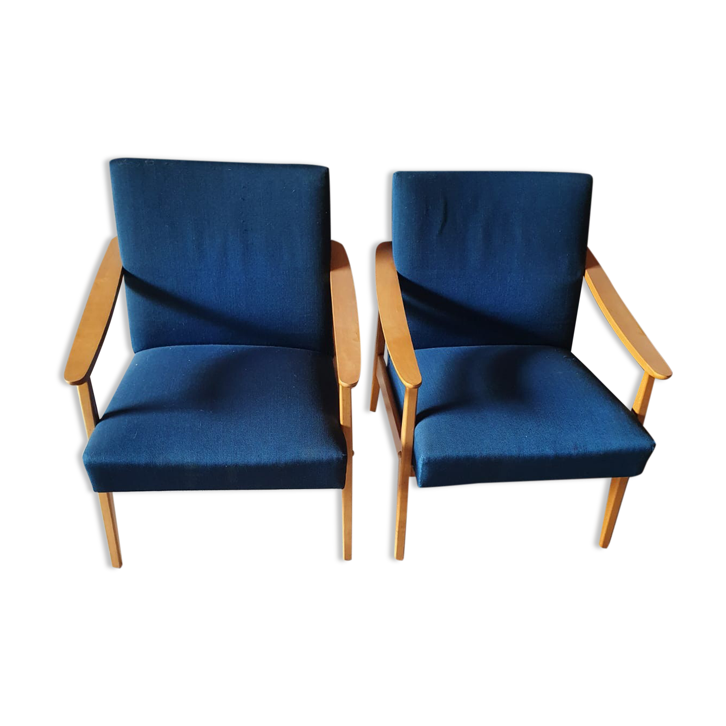 Pair of scandinavian armchairs 1970
