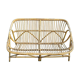 Vintage rattan bench