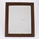 Old rectangular mirror, wooden frame