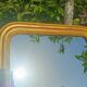 Antique gilded patinated Louis-Philippe mirror