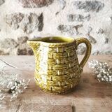 Barbotine pitcher, Digoin Sarreguemines.