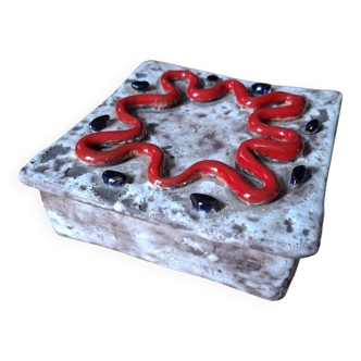 Boîte, vide-poche en céramique Fat Lava