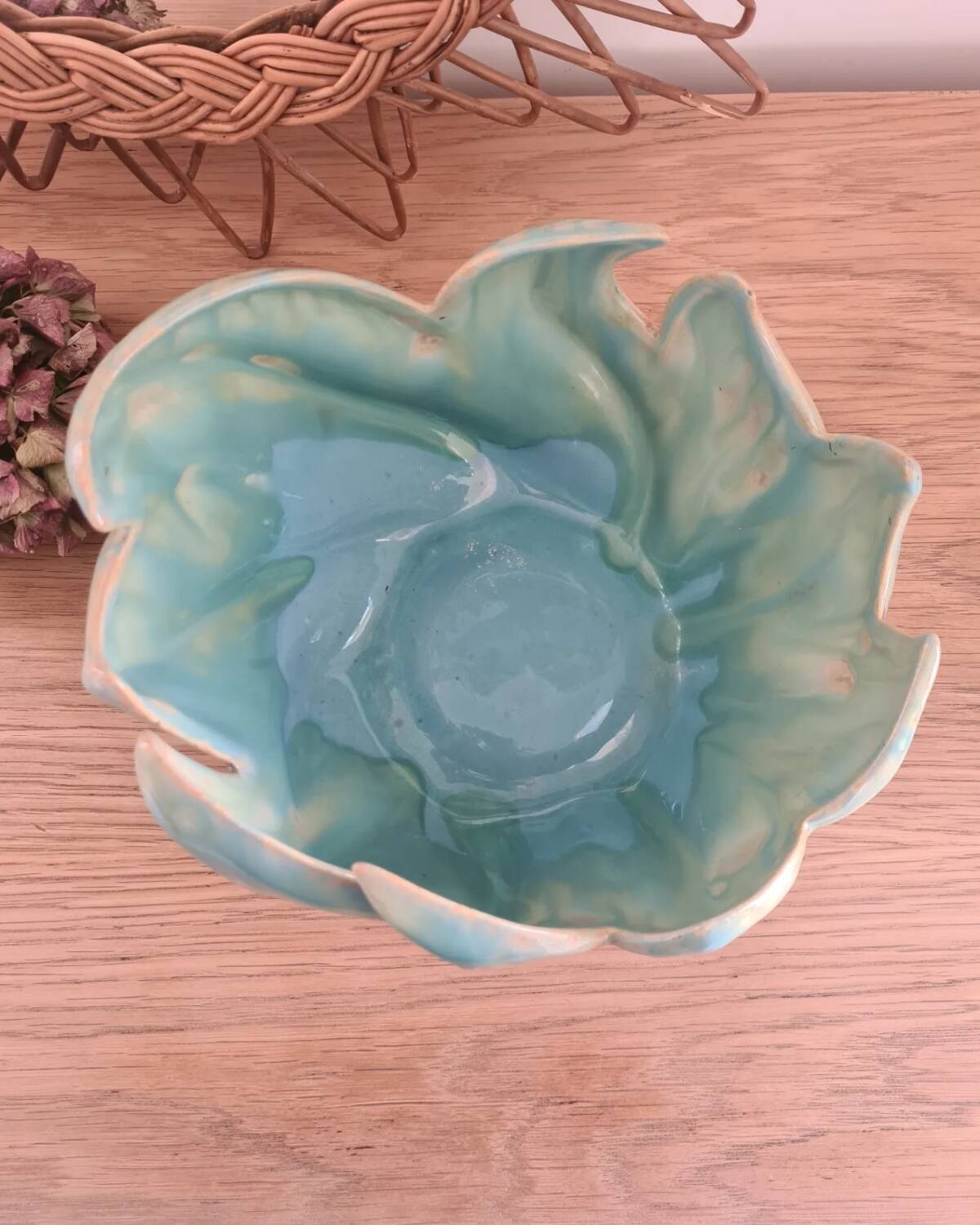 Flame ceramic planter